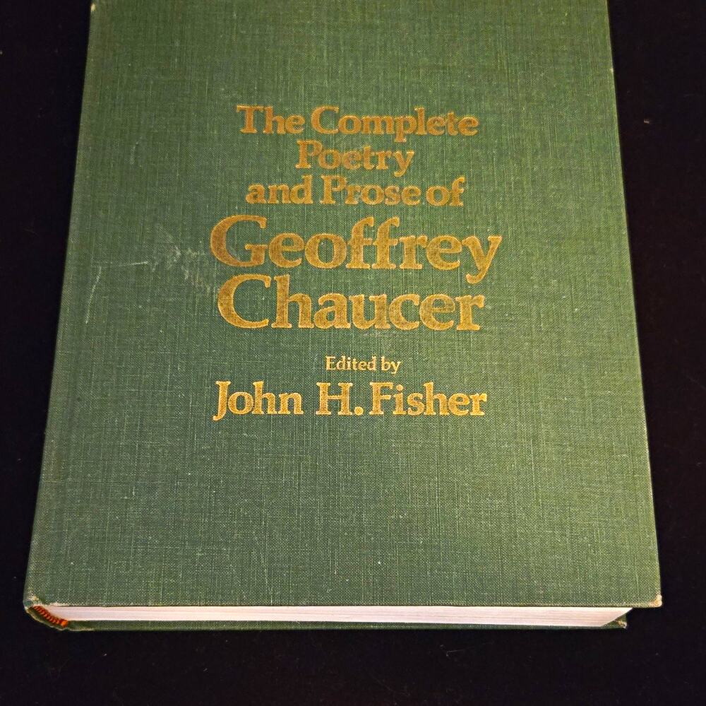 The Complete Poetry & Prose of Geoffrey Chaucer HC John H. Fisher Holt 1977